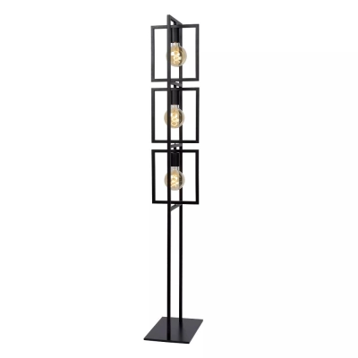lafabryka.pl Lampa podłogowa 3xE27 black LUUK 00726/03/30 Lucide